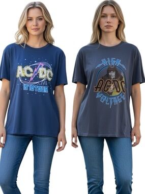 Bundle ”AC/DC” High Voltage Angus Young & AC/DC Live 1978 Tour Graphic Band Tee